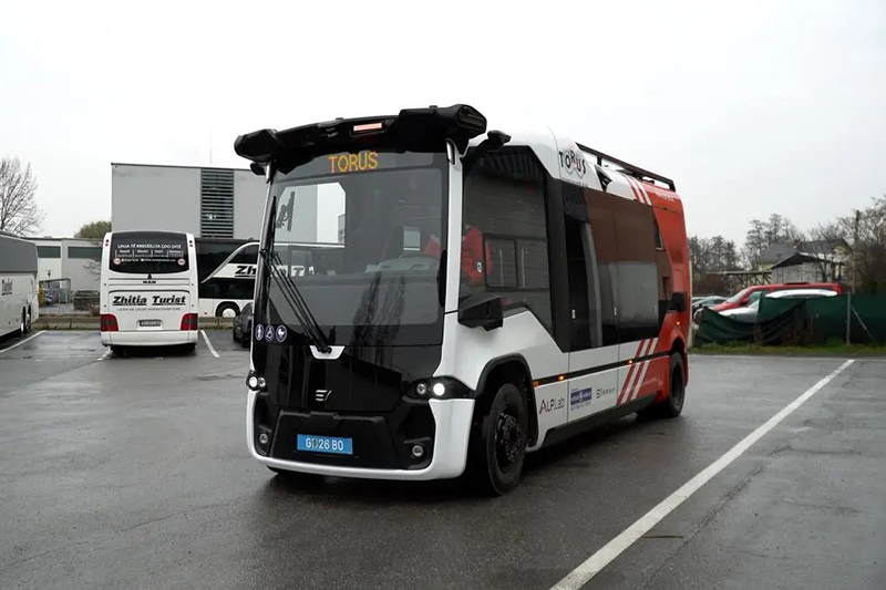 Bild: Selbstfahrender Bus vom Projekt Roberta